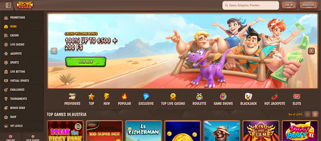 StoneVegas Casino, online casino, mobile casino