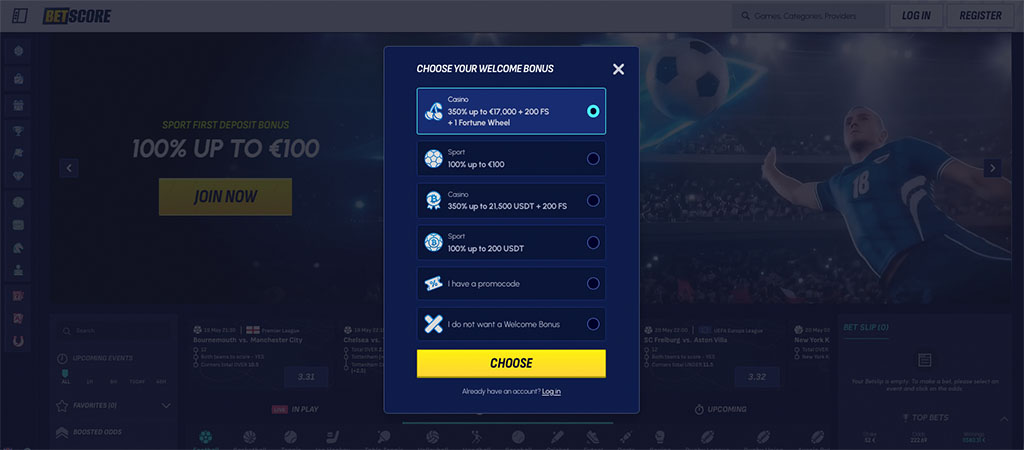 BetScore Casino Registration Process Step by Step