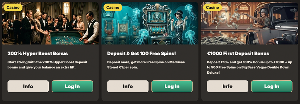 Free Spins, Welcome Bonus Package, Luckera Casino