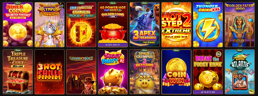 BetWest, online casino, slot games, grid, selection, gates of olympus, book of ra, joker, coins, gambling