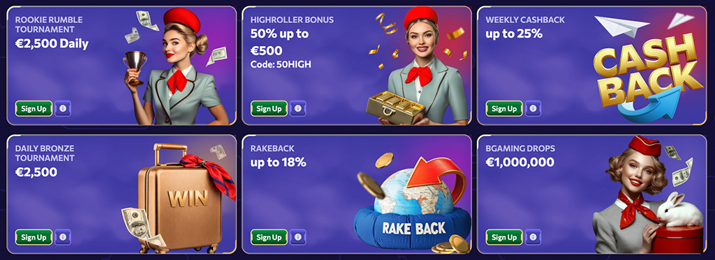 Winairlines Bonuses, Free Spins, Welcome Package