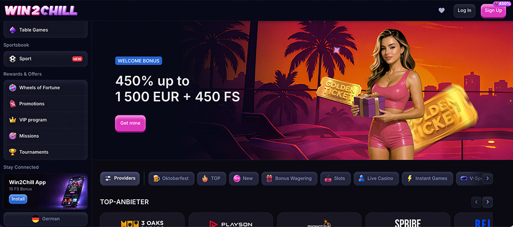 Win2Chill Bonuses, Promotions and VIP Program